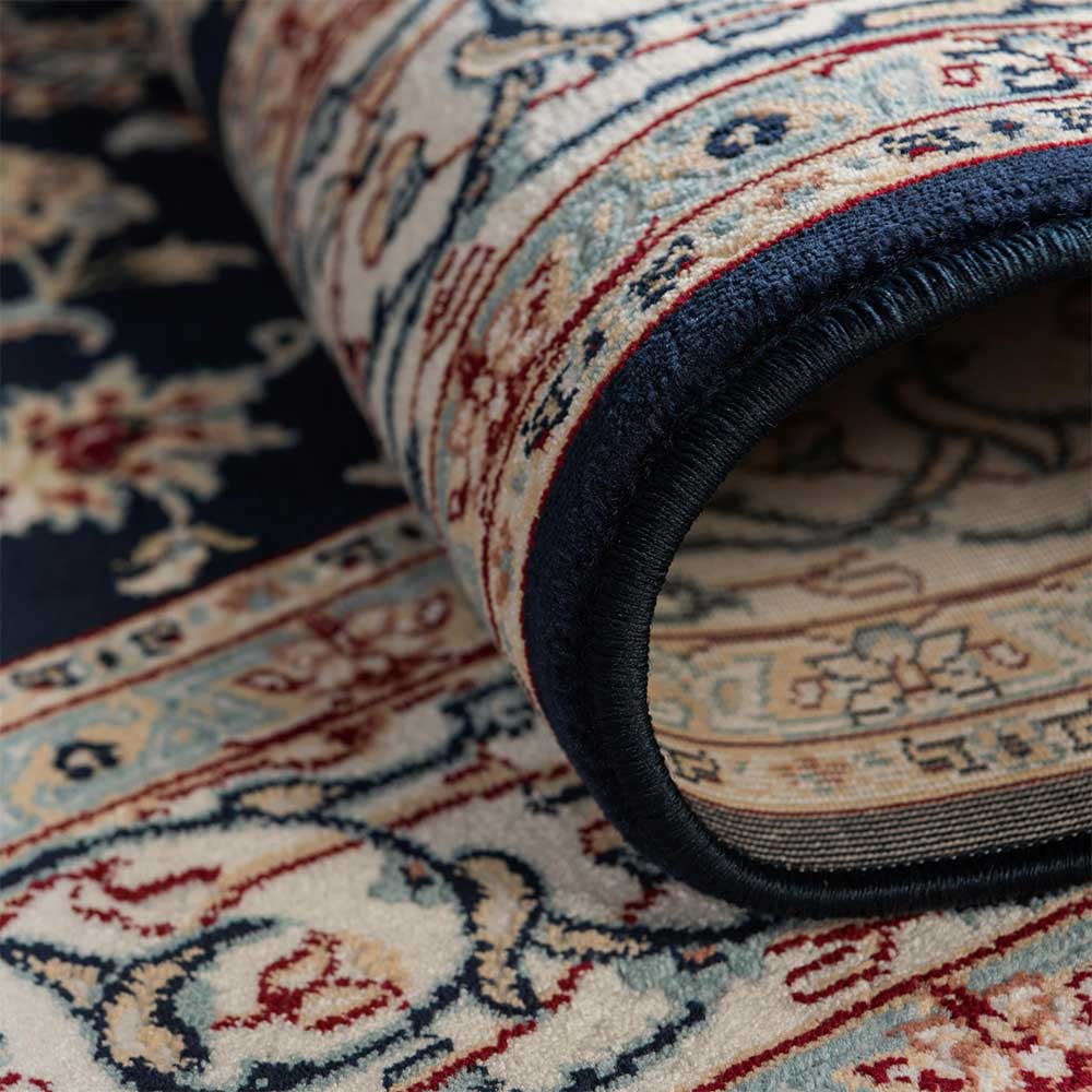 Runder Teppich Salvadore Kurzflor mit orientalischem Muster