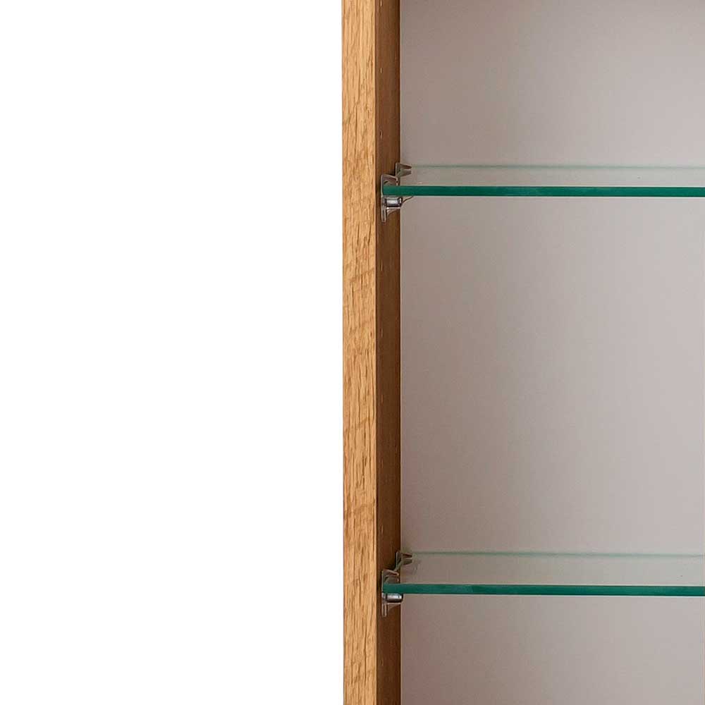 Badezimmer Spiegelschrank Kropenia Korpus Holzoptik in Wildeichefarben