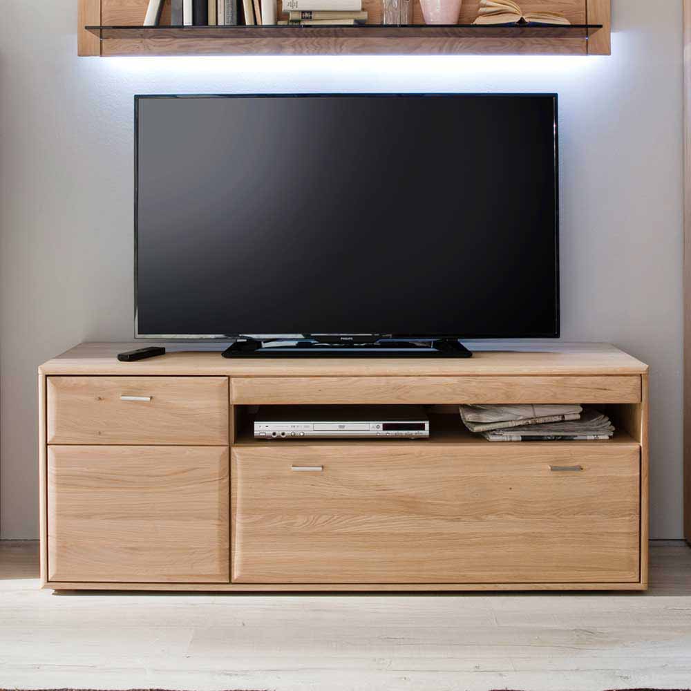 TV Board Lameiro aus Eiche Bianco 150 cm