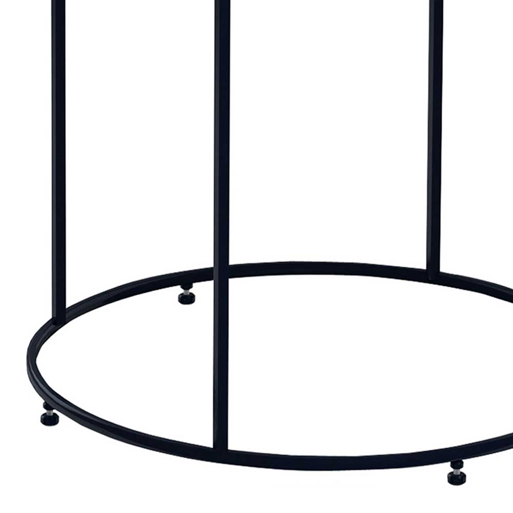 Moderner Beistelltisch Ilusiana mit Ringgestell aus Metall 47 cm hoch