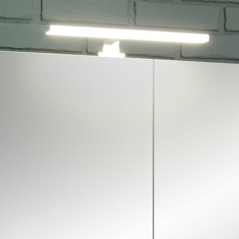 Bad Set mit Spiegelschrank Cisca in modernem Design - Wandmontage (fünfteilig)