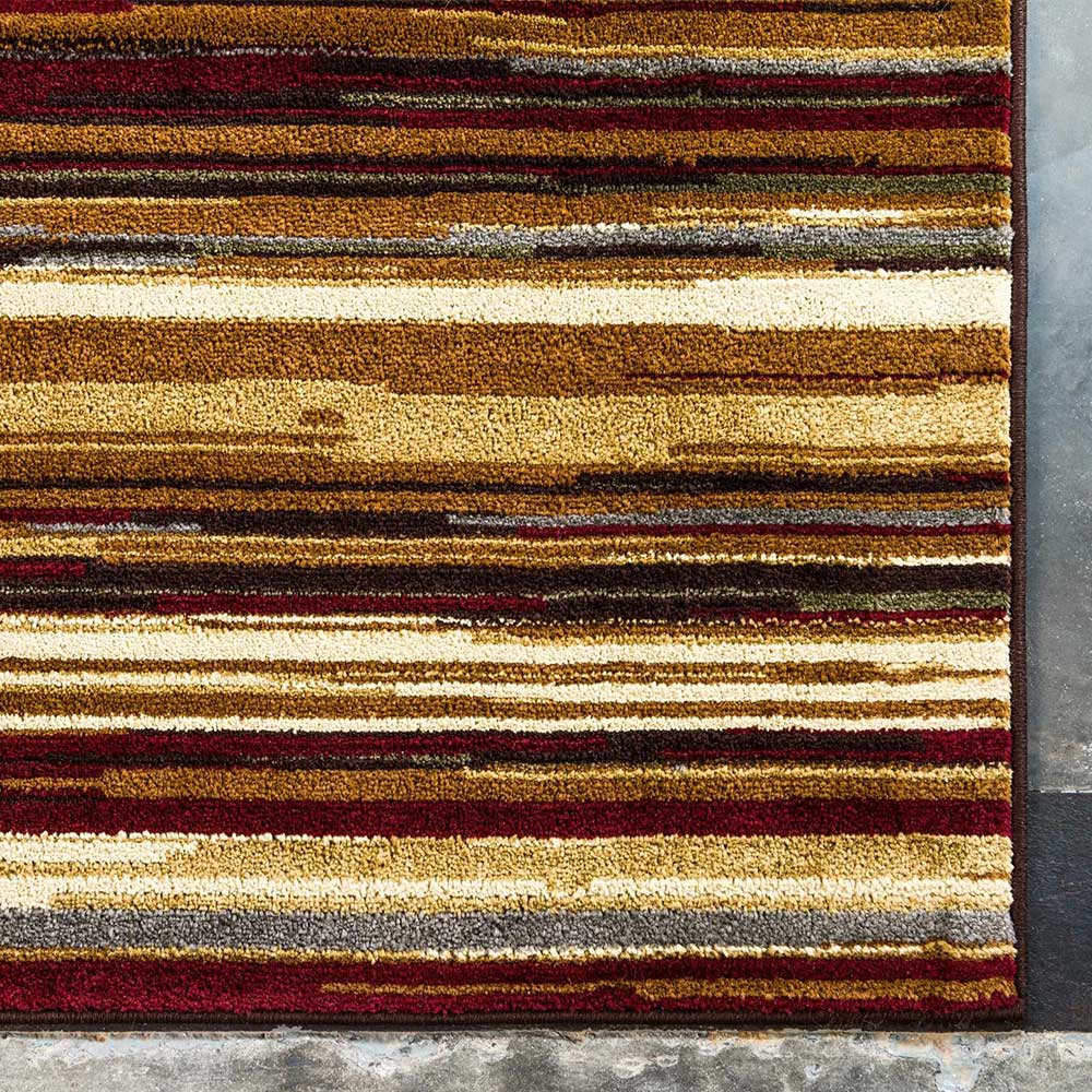 Rechteckiger Teppich Streifen Muster Carlive 150x245 cm - Kurzflor