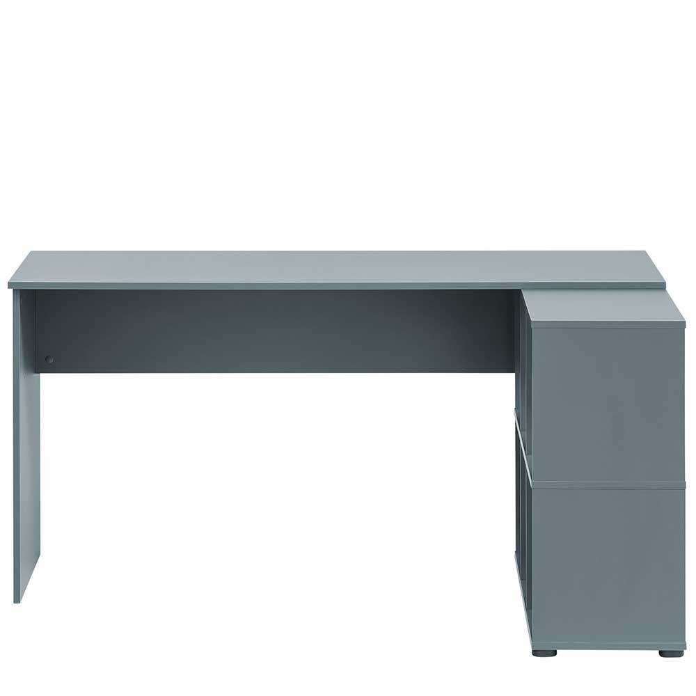 Schreibtisch mit Seitenregal Hermine in modernem Design Made in Germany