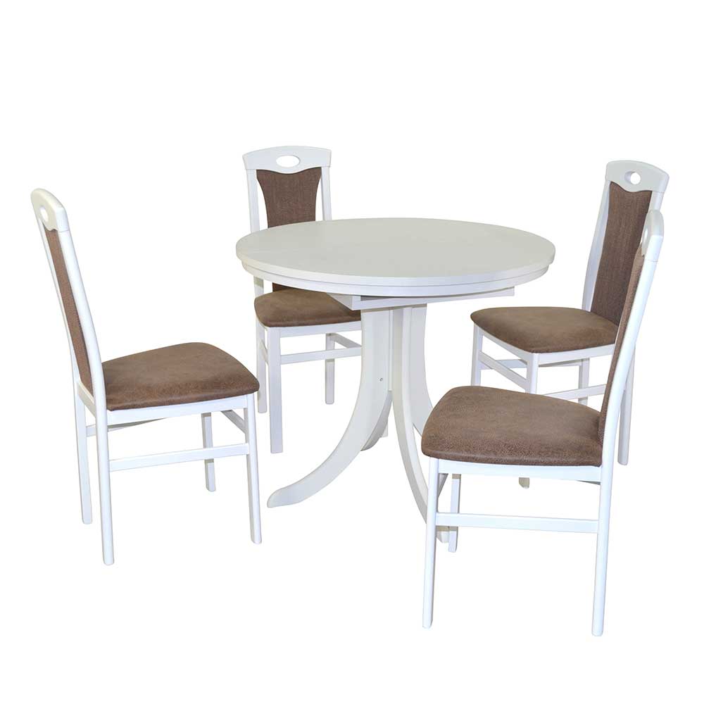 Esszimmer Möbel Jim Tisch ausziehbar mit vier Stühlen