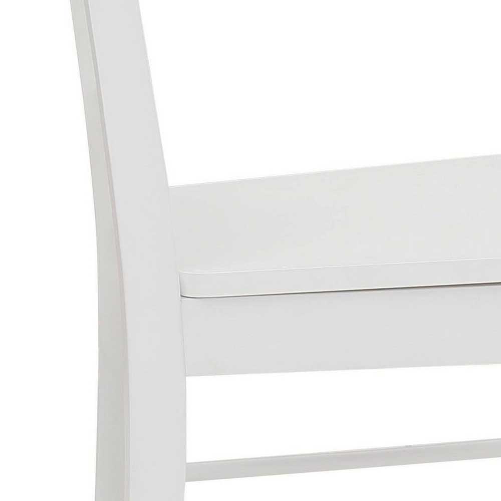 Küchenstuhl Set Xen im Landhausstil in Weiß (2er Set)