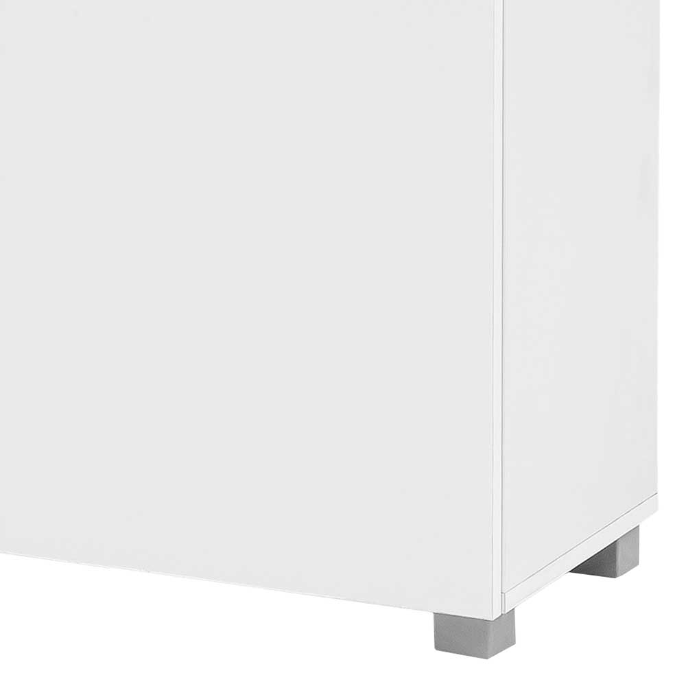 Weißes Sideboard Hope mit vier Schubladen und zwei Türen Made in Germany