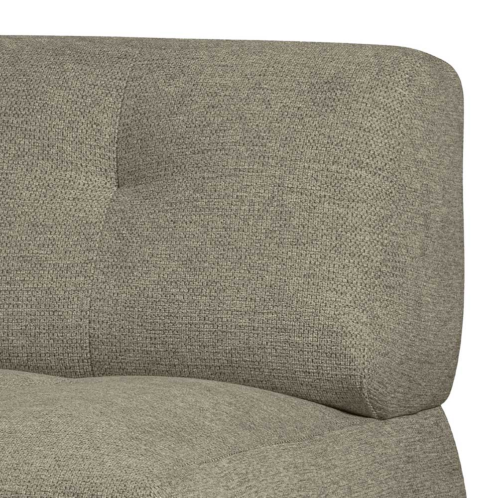 Modernes Sofa Modul Chenille Romance in Blassgrün 90 cm breit