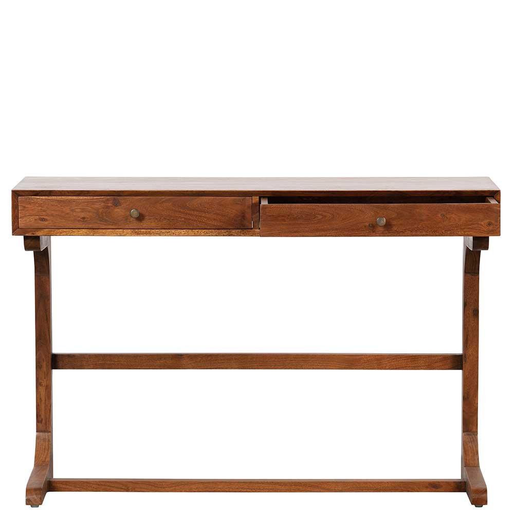 Schreibtisch Libo aus Akazie Massivholz im Vintage Design