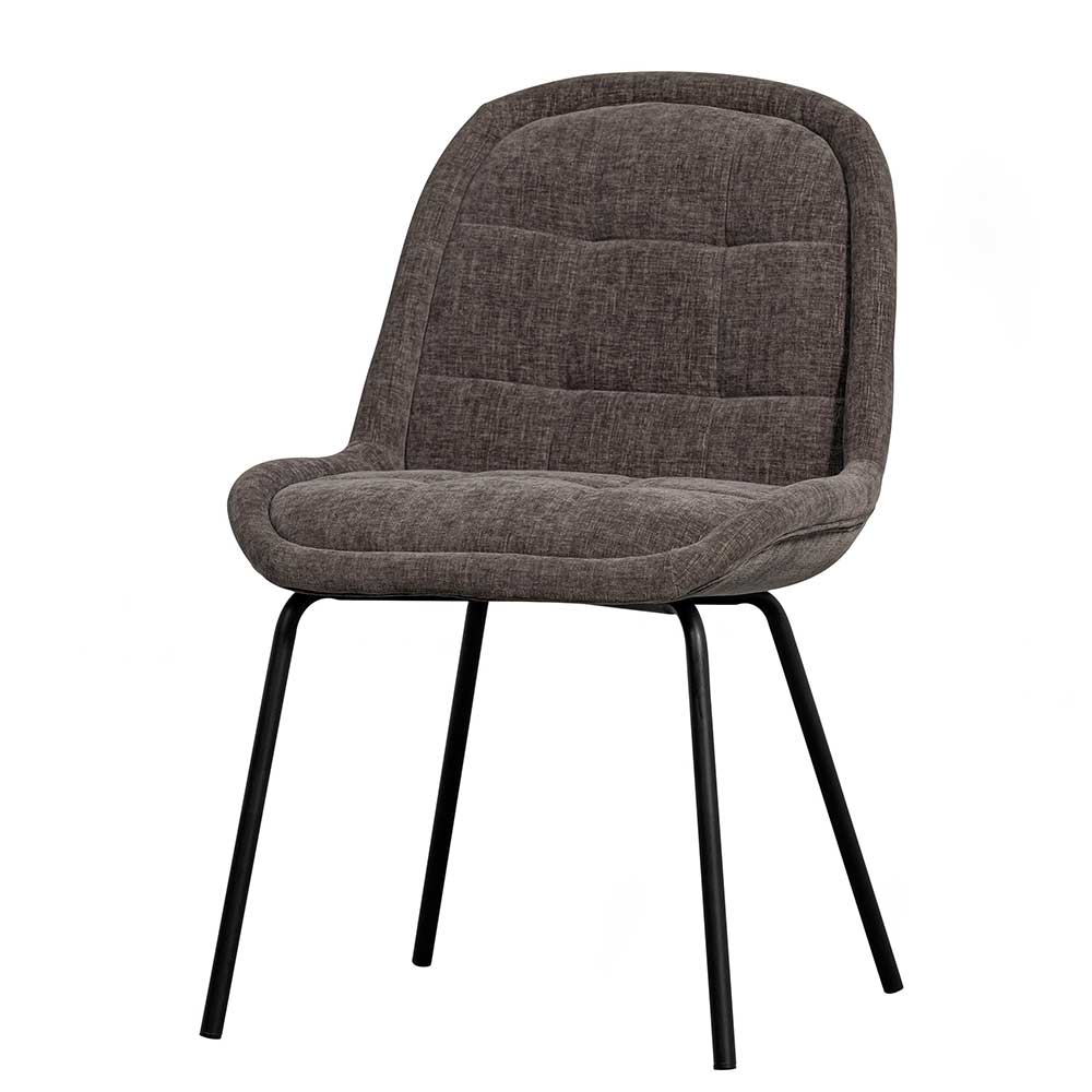 Graue Esstisch Stühle Riusa in modernem Design 51 cm breit (2er Set)