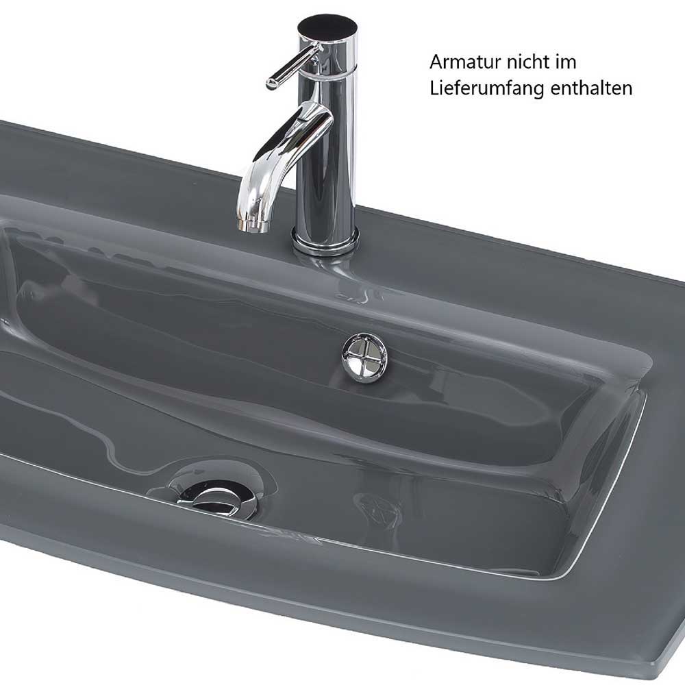 Waschplatz Kombination Ruliand in Wildeichefarben und Grau (zweiteilig)