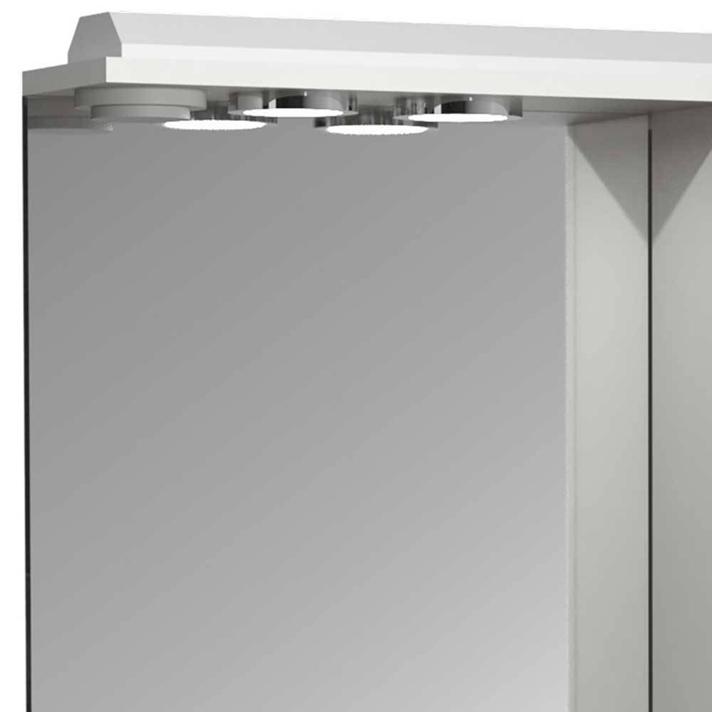 Landhaus Waschplatz Set Exmadura in Weiß 61 cm breit (zweiteilig)