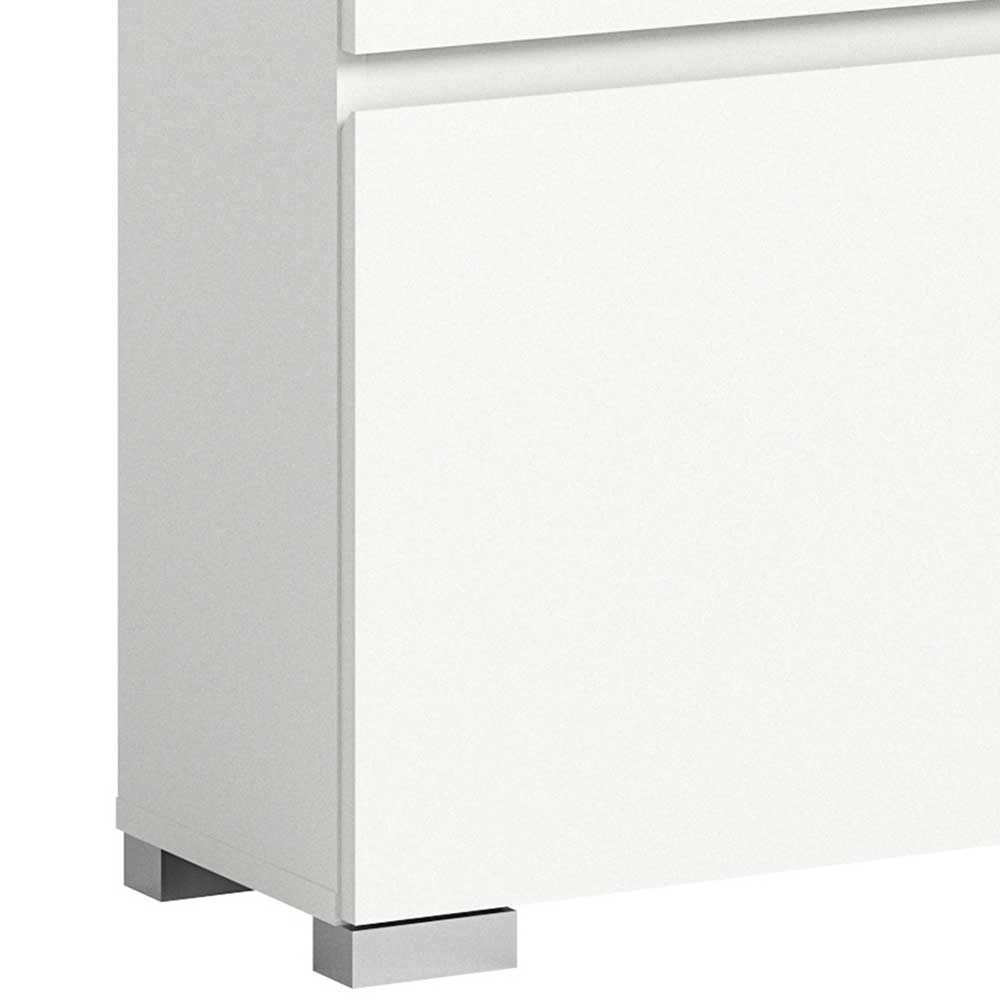 Garderobenschuhschrank Houstna in Weiß und Dunkelgrau