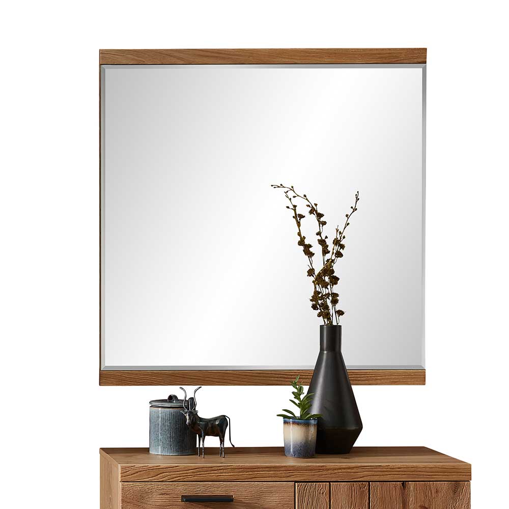 Garderoben Spiegel Vinena in Wildeichefarben 85 cm breit