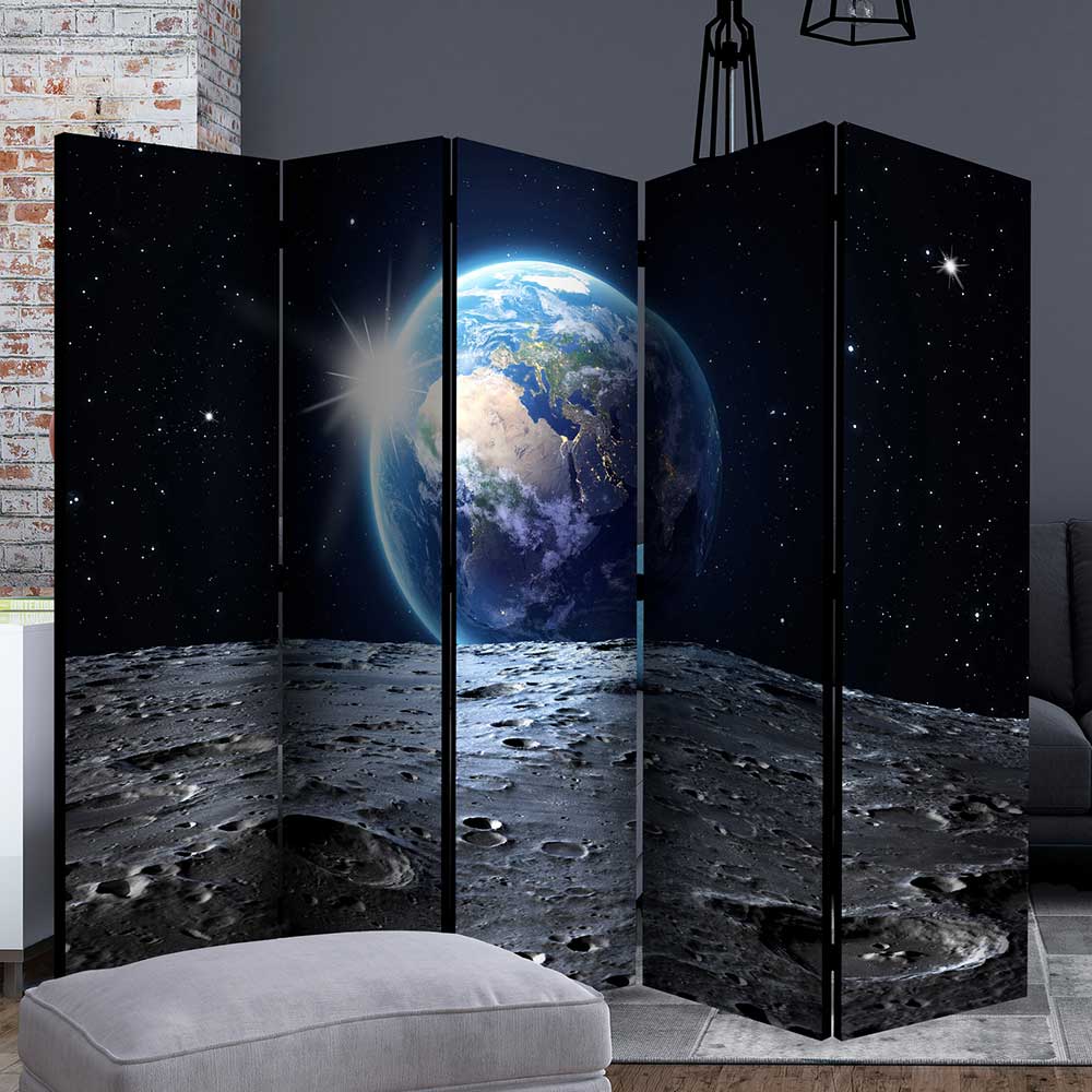 Raumtrenner Wand Thano mit Weltraum Motiv 135 oder 225 cm breit