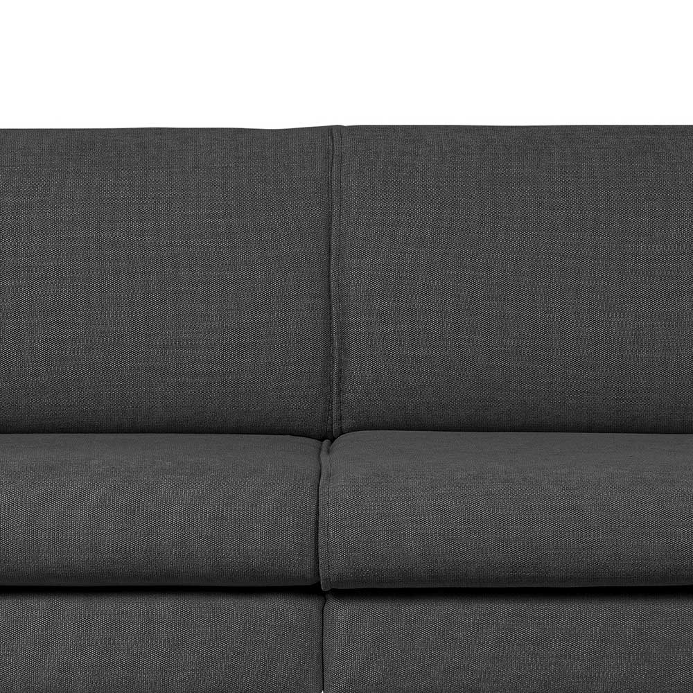 Skandi Design Wohnzimmer Couch Pardys in Dunkelgrau mit drei Sitzplätzen