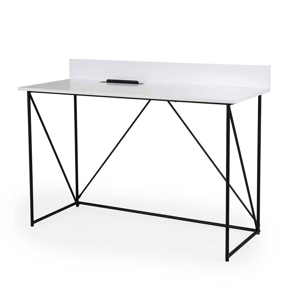 Edv Tisch Zyret in Weiß und Schwarz 120 cm breit