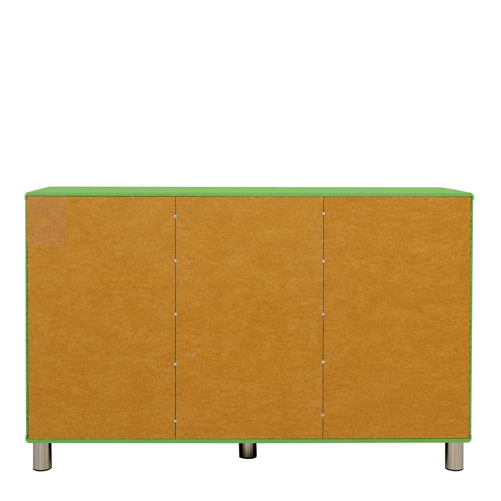 Hellgrünes Sideboard Lactna im Retrostil 146 cm breit