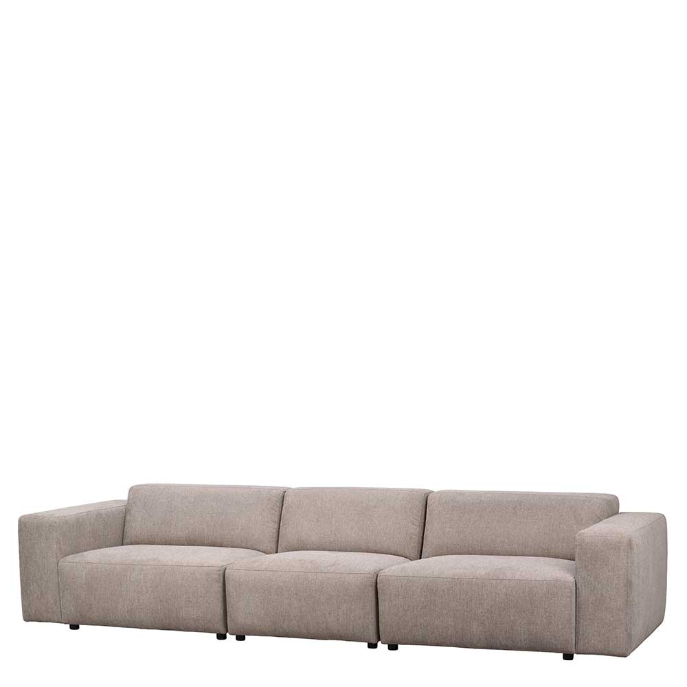 Viersitzer Couch Manaos in Beige 314 cm breit - 98 cm tief