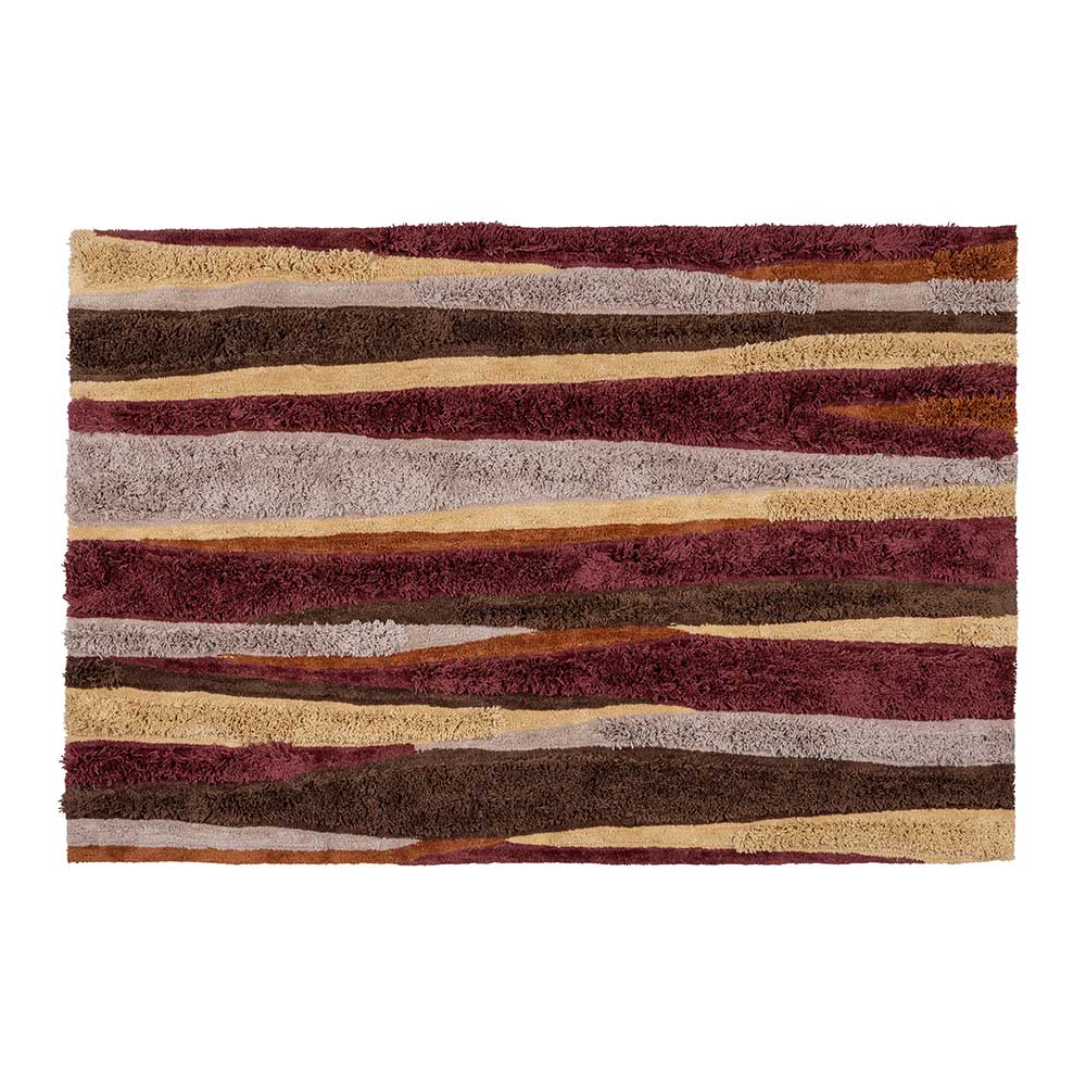 Mehrfarbiger Teppich Wega aus Struktur Hochflor 240x170 cm