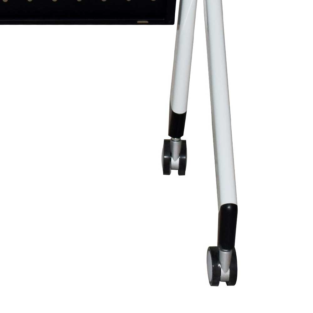 Rollbarer Schreibtisch Donostia mit Knieraumblende 100 cm breit