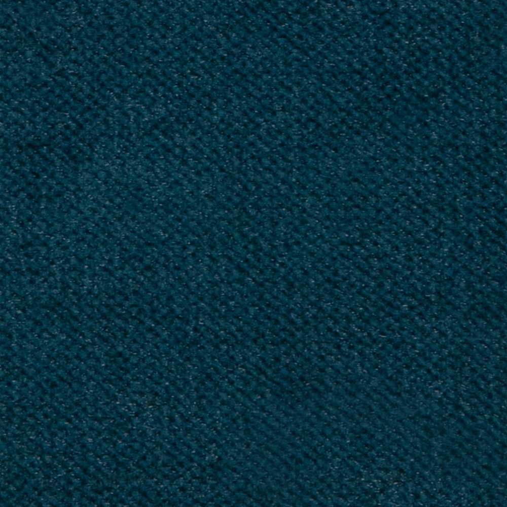 Retrostil Eckgarnitur Domago in Blau Samt 300 cm breit