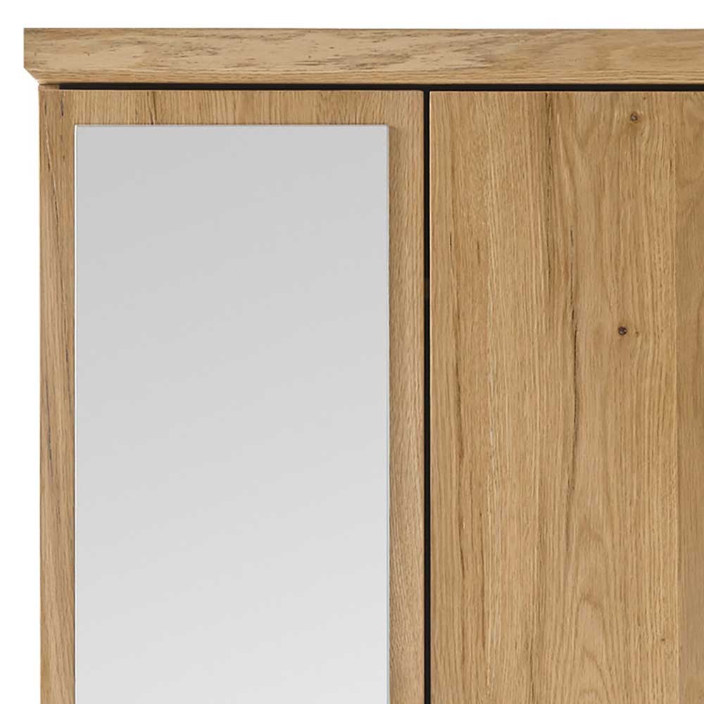 Garderobenschrank Montpa mit Spiegeltür 195 cm hoch