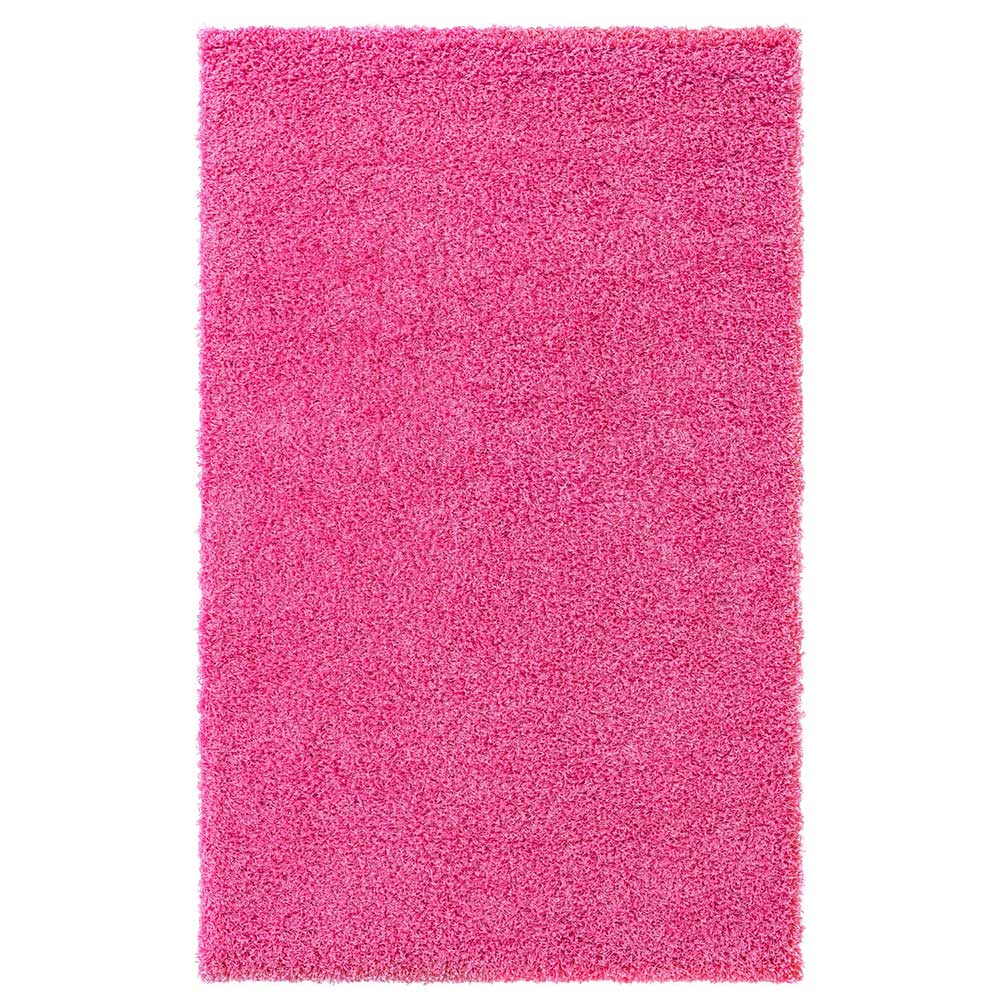 Shaggy Teppich Pink Lora - Hochflor - viele Größen
