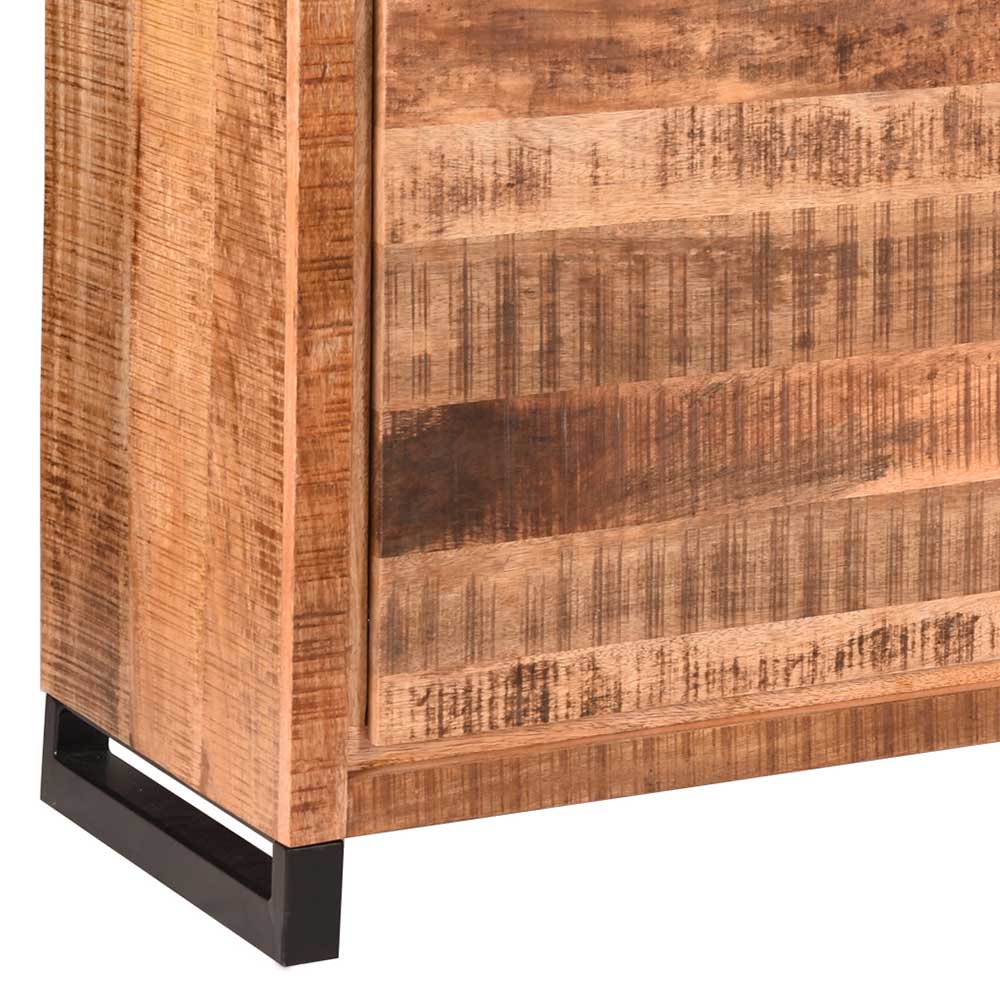 Sideboard Eswelda aus Mangobaum Massivholz im Loft Design