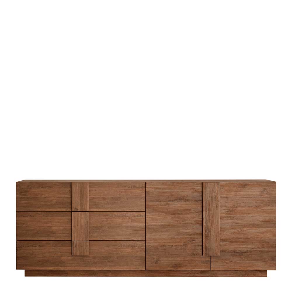 Wohnzimmer Sideboard Tryvial 241 cm breit mit sechs Schubladen