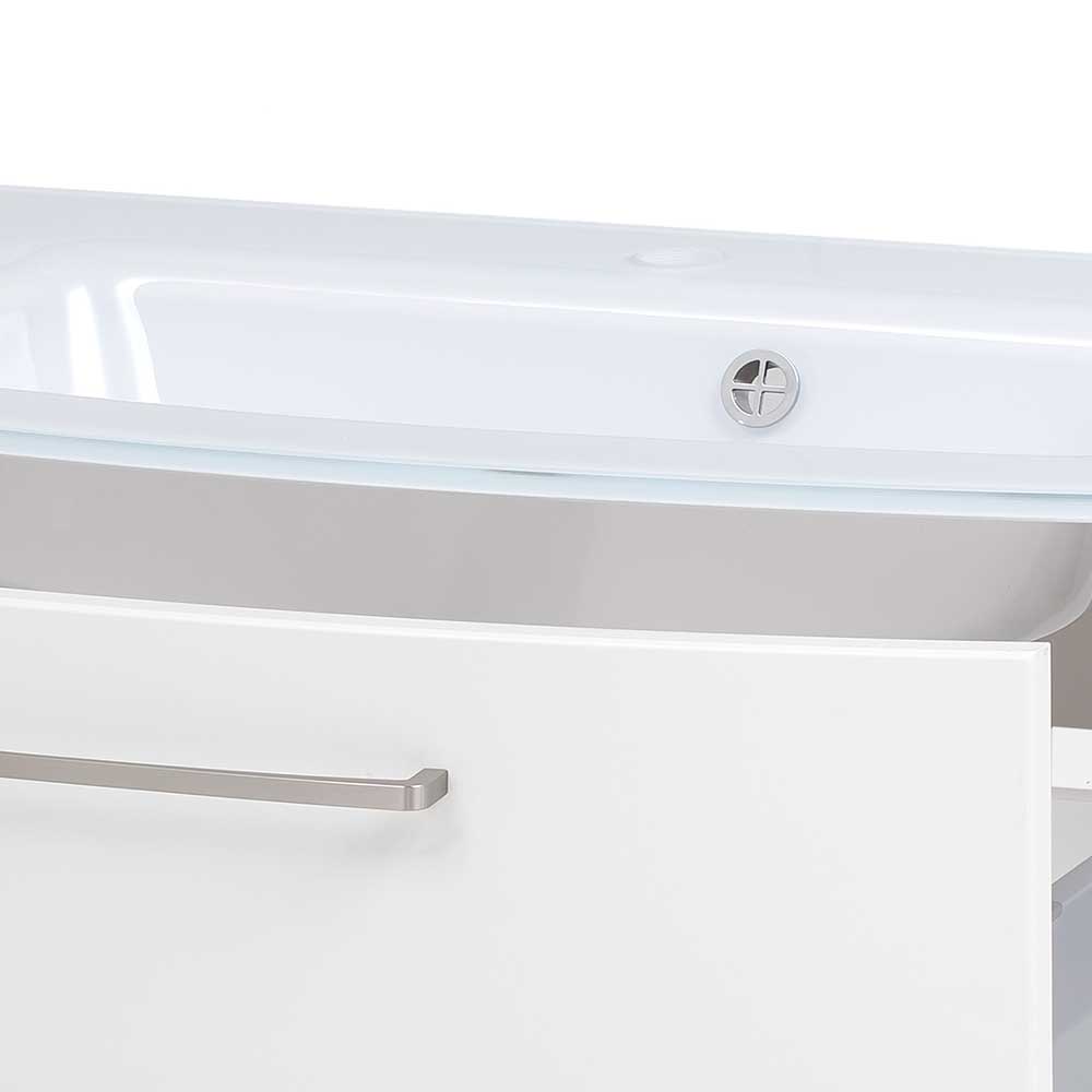 Badezimmer Waschtisch Donyan in Weiß 80 cm breit