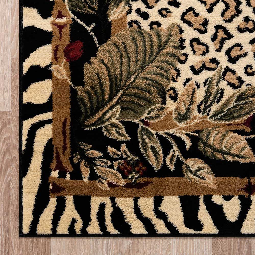 Teppich mit Leo Muster Genayas aus Kurzflor in modernem Design