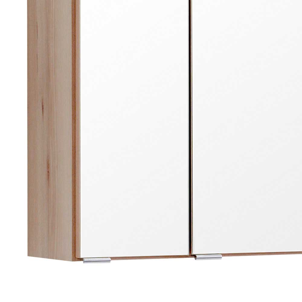 Spiegelschrank Matanzas in Buche 60 cm breit mit LED Beleuchtung