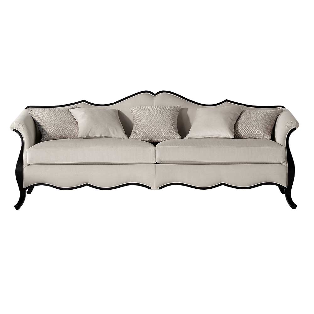 Dreisitzer Couch Rivossa im klassischen Stil 221 cm breit