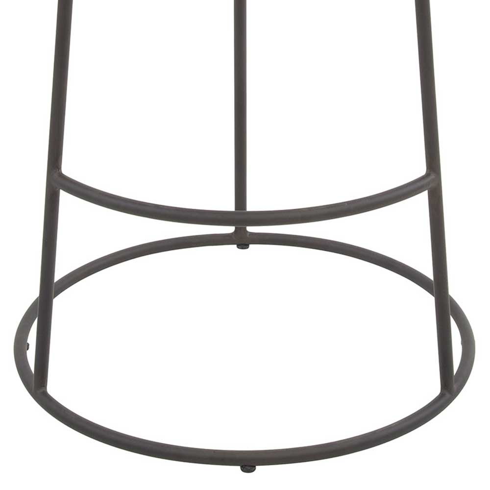 Küchenhocker Set Nigari aus Kunstleder und Metall 65 cm Sitzhöhe (4er Set)