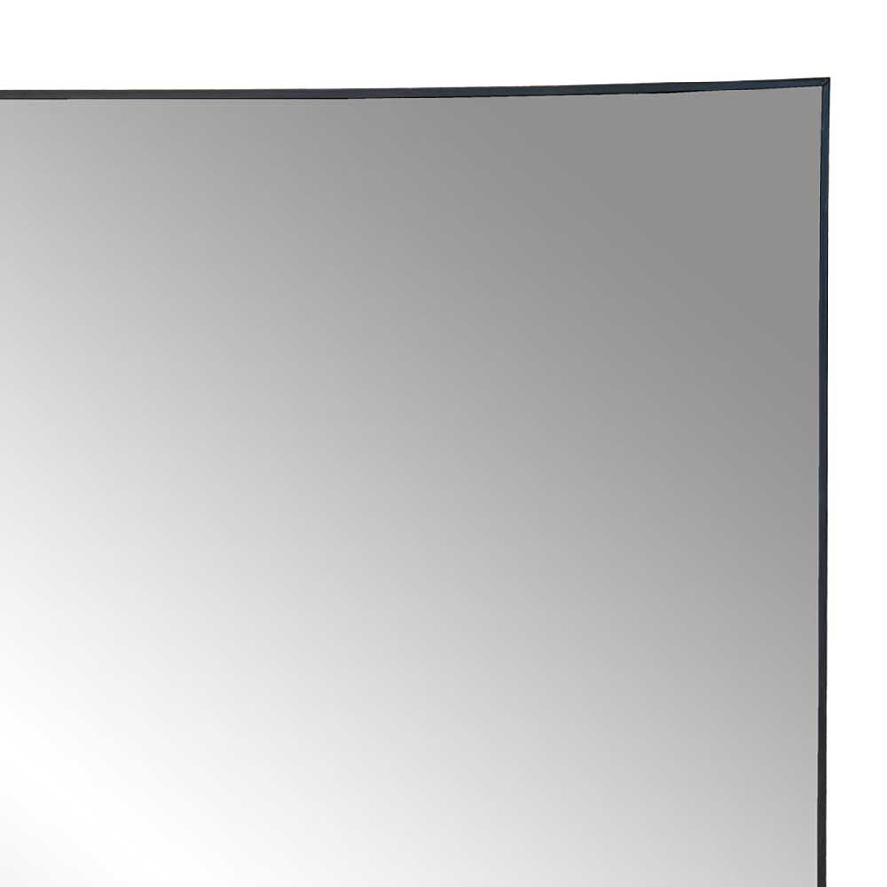 Quadratischer Wandspiegel Acsion in Schwarz 60 cm breit
