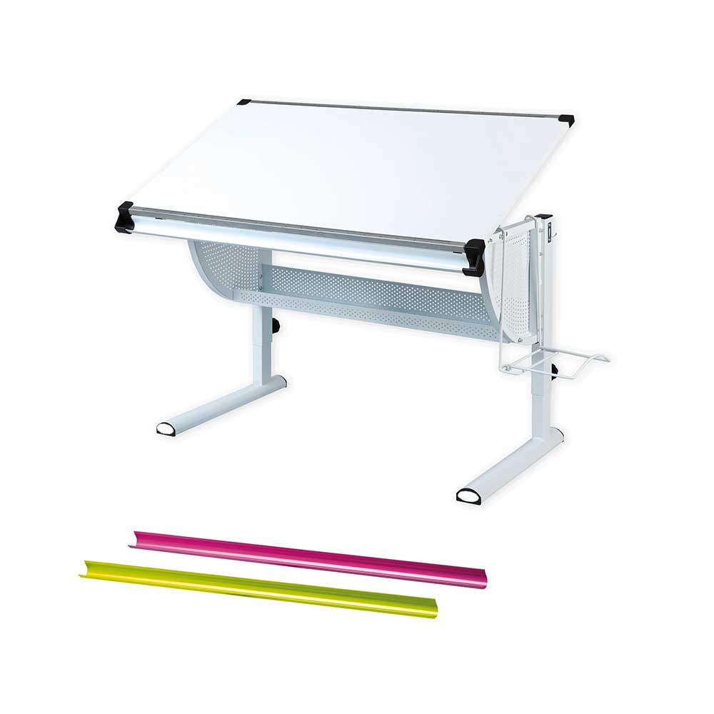 Schulkinder Schreibtisch Heat höhenverstellbar mit C-Fußgestell